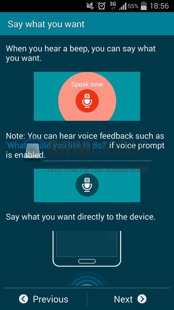 صور مسربه للتحديث القادم للـ S Voice من Samsung 4 3allemni1