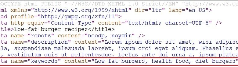 الكلمات المفتاحيه لم تعد مهمه في السيو - Keywords Meta Tag 1 الكلمات المفتاحيه لم تعد مهمه في السيو - Keywords Meta Tag 1