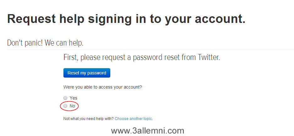 كيفيه استرجاع حسابات تويتر بالطريقه الرسميه 2 1