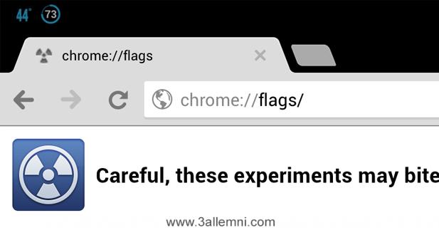 حل مشكلة تقطيع وتهنيج جوجل كروم في الأندرويد 2 chrome flags