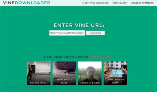 طريقه تحميل الفيديوهات من موقع Vine 1 طريقه_تحميل_الفيديو_من_موقع_Vine