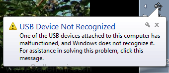 حل مشكلة عدم تعرف الجهاز على الفلاش ميمورى USB