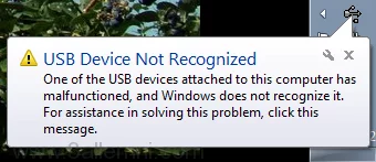 حل مشكلة عدم تعرف الجهاز على الفلاش ميمورى USB 1