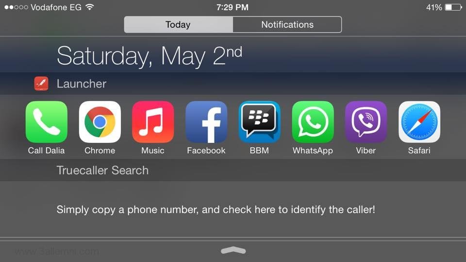 تطبيق Launcher للوصول السريع الي التطبيقات للايفون 1 تطبيق لانشر للتنقل بين التطبيقات