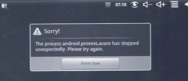 حل مشكله The process android.process.acore has stopped 3