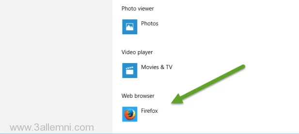 كيفية تغيير المتصفح الافتراضي في Windows 10 5 تغيير-المتصفح-الافتراضي-ويندوز-10-3