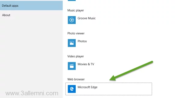 كيفية تغيير المتصفح الافتراضي في Windows 10 3 تغيير-المتصفح-الافتراضي-ويندوز-10