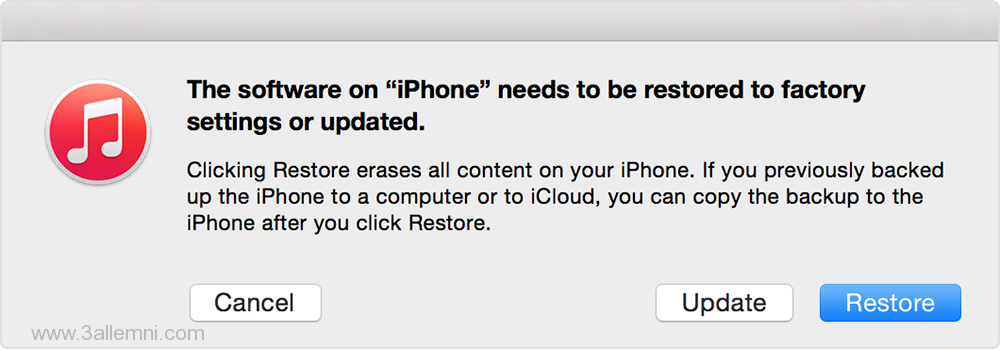 خـطوات الرجوع من iOS 9 الى iOS 8.4