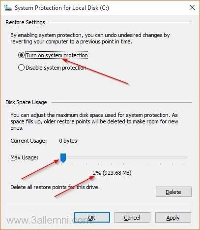 كيفيه انشاء نقطه استعاده نظام "Restore Point" فى ويندوز 10 4 كيفيه انشاء نقطه استعاد نظام Restore Point فى ويندوز 10