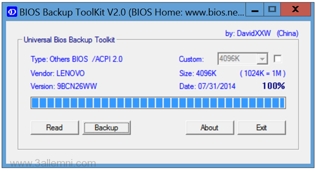كيفيه عمل نسخه "BackUp" من BIOS 7