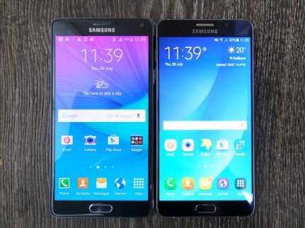 مقارنة بين Galaxy Note 5 و Galaxy Note 4