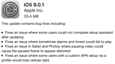 تحميل iOS 9.0.1 للأيفون والايباد 1 تحديث-ايفون