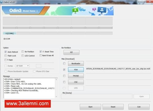 كيفية تفليش روم رسمي لسامسونج باستخدام الاودين Odin