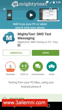 كيفية إرسال رسائل SMS من جهاز الكمبيوتر (أندرويد) 2 Screenshot_2015-10-01-09-36-29