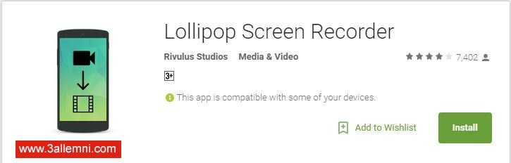 lollipop screen recorder