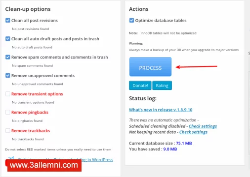 wp-database-wp-optimize