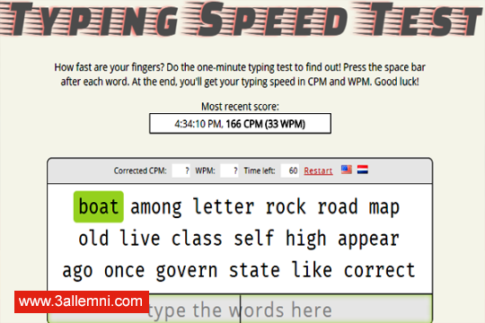 موقع اختبار سرعة كتابتك علي الكيبورد 1 اختبار-سرعة-الكتابه-2