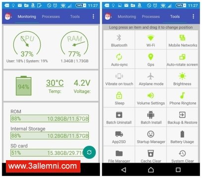 افضل 3 تطبيقات لتسريع وتحسين اداء جهازك الاندرويد 4 تطبيق Android Assistant لتسريع الاندرويد