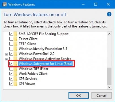 كيفيه تثبيت أوبونتو باش Bash على ويندوز 10