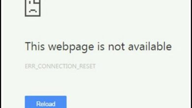 حل مشكلة the connection was reset 13 err_connection_reset-2