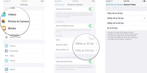 كيفية تسجيل فيديو تصوير بطيء للايفون والايباد 2