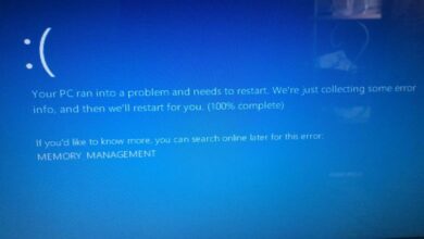 حل مشكله الشاشه الزرقاء "Memory_Management" فى ويندوز 7 و 8 و 10 4 Memory Management error