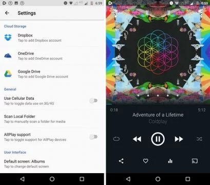 أفضل 5 مُشغلات موسيقى على "Android" أندرويد 7