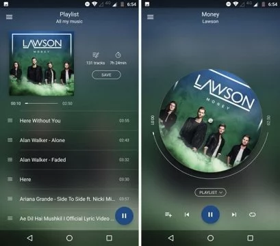 أفضل 5 مُشغلات موسيقى على "Android" أندرويد 3