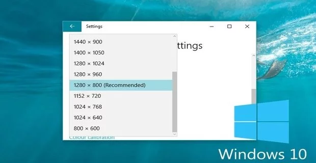 طريقة التحكم فى دقة الشاشة فى Windows 10 8