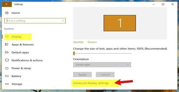 طريقة التحكم فى دقة الشاشة فى Windows 10 3