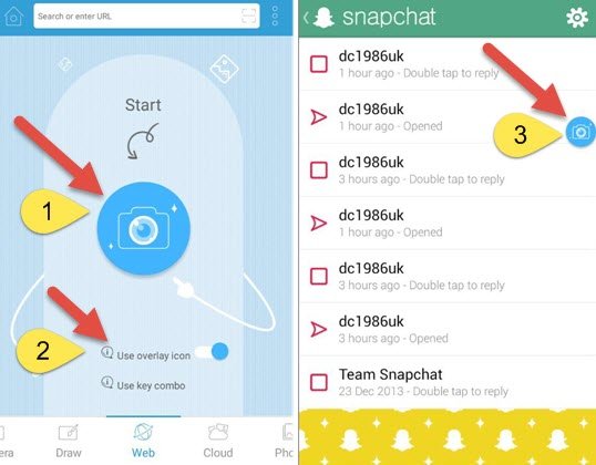 كيفية حفظ التقاط الصور من Snapchat بدون علم المرسل 4