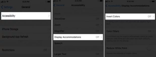 كيفيه تفعيل ميزه الوضع الليلي فى نظام iOS 11 2 كيفيه تفعيل ميزه الوضع الليلي فى نظام iOS 11 2