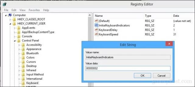 طريقة تشغيل زر Num Lock عند بدء تشغيل الكمبيوتر 3