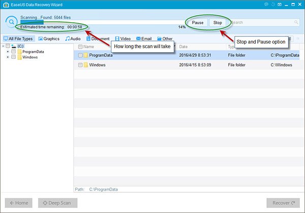 كيفية إسترجاع الملفات المحذوفة من الحاسوب بعد الفرمتة 5