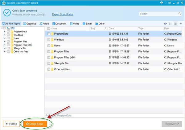 كيفية إسترجاع الملفات المحذوفة من الحاسوب بعد الفرمتة 6