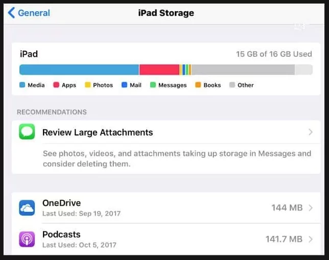 حل مشكلة عدم وجود مساحة كافية فى الأيفون و الأيباد 3