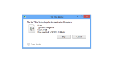 كيفية حل مشكلة File is too Large for Destination File System 37 كيفية حل مشكلة File is too Large for Destination File System 32