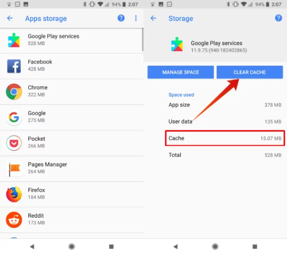 كيفية زيادة مساحة الهاتف في Android Oreo 7