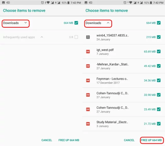 كيفية زيادة مساحة الهاتف في Android Oreo 3