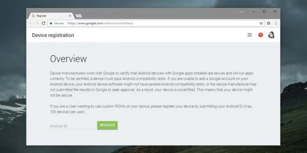 حل مشكلة الجهاز غير معتمد بواسطة جوجل Device Is Not Certified By Google