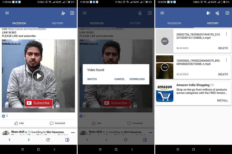 أفضل 5 تطبيقات لتحميل فيديوهات فيسبوك اندرويد وايفون 7