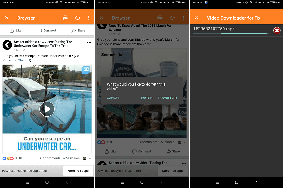أفضل 5 تطبيقات لتحميل فيديوهات فيسبوك اندرويد وايفون 9