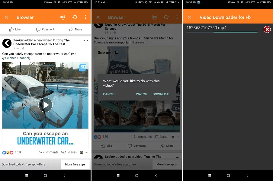 أفضل 5 تطبيقات لتحميل فيديوهات فيسبوك اندرويد وايفون 9