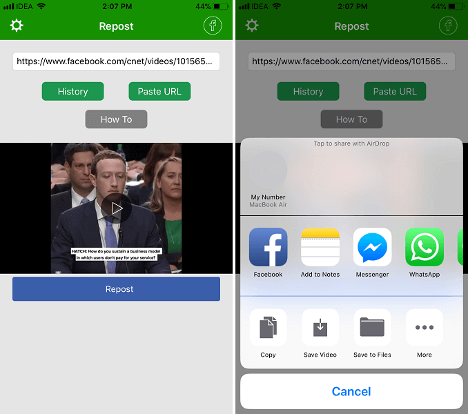 أفضل 5 تطبيقات لتحميل فيديوهات فيسبوك اندرويد وايفون 3