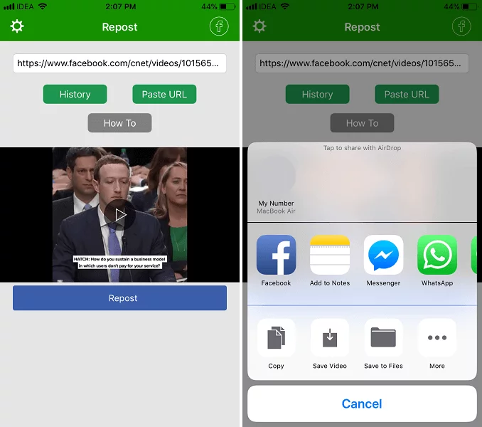أفضل 5 تطبيقات لتحميل فيديوهات فيسبوك اندرويد وايفون 3