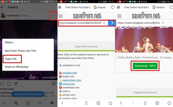 كيفيه تحميل فيديو من الانستقرام على الاندرويد 2 كيفيه تحميل فيديو من الانستقرام على الاندرويد 1