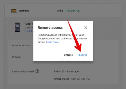 كيفية حذف حساب جوجل Google Account من هاتفك المسروق 7