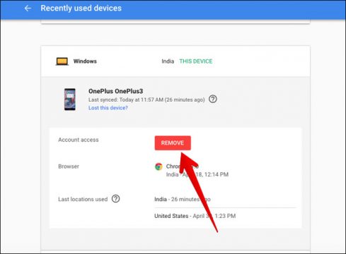 كيفية حذف حساب جوجل Google Account من هاتفك المسروق 6