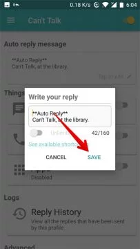 طريقة تفعيل الرد التلقائي على رسائل واتس اب 5