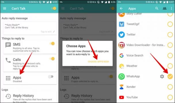طريقة تفعيل الرد التلقائي على رسائل واتس اب 8